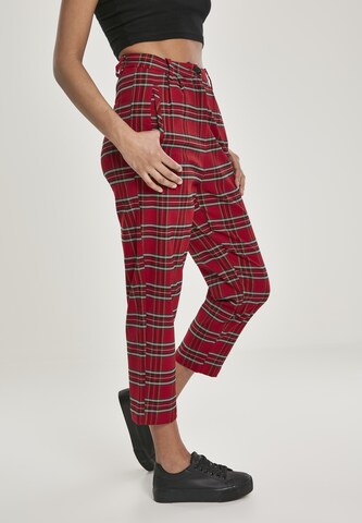 Urban Classics Regular Pants in Red