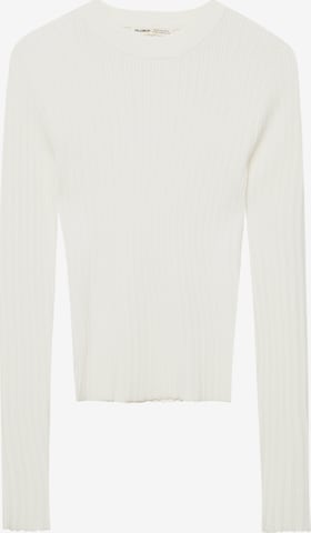 Pull&Bear Sweater in Beige: front