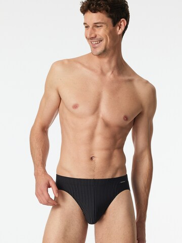 Slip ' Supermini - Pure Micro ' SCHIESSER en noir : devant