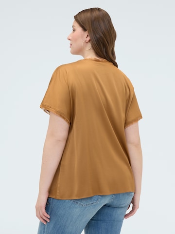 Camicia da donna di Fiorella Rubino in marrone