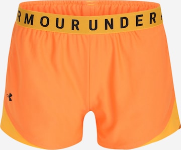 UNDER ARMOUR Спортен панталон 'Play Up 3.0' в оранжево: отпред