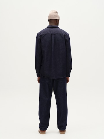 GABBA Loosefit Bukser med lægfolder 'David' i blå