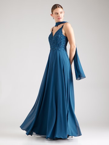 Robe de soirée mascara en vert