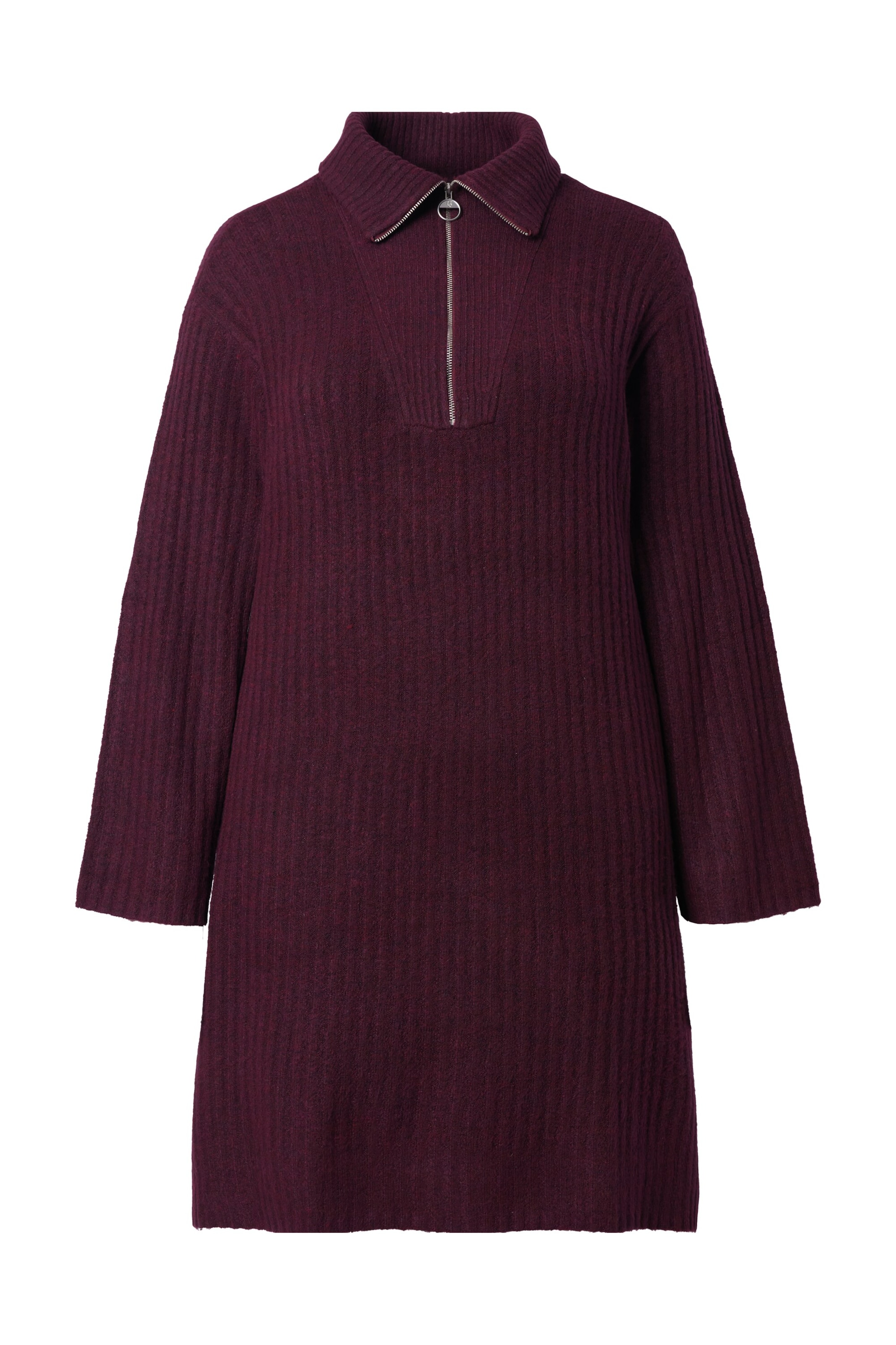 Ulla Popken Gebreide jurk in Rood: voorkant