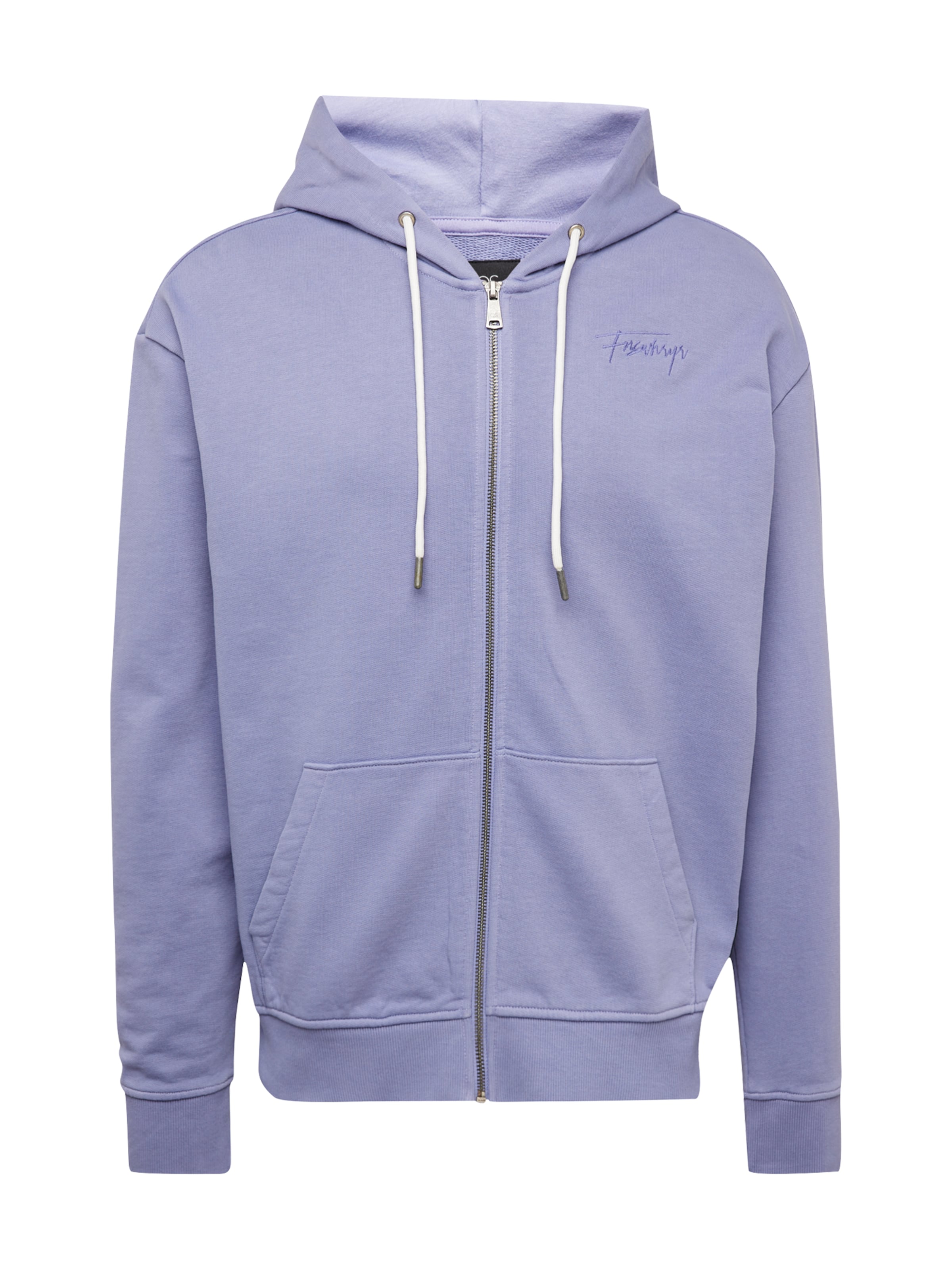 QS Zip-Up Hoodie in Purple: front