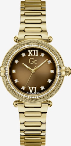 Gc Analog watch in Gold: front