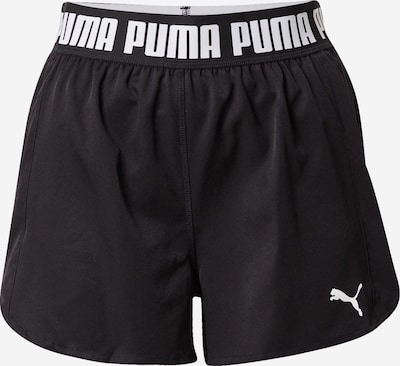 Sportinės kelnės 'Strong 3' iš PUMA, spalva – juoda / balta, Prekių apžvalga