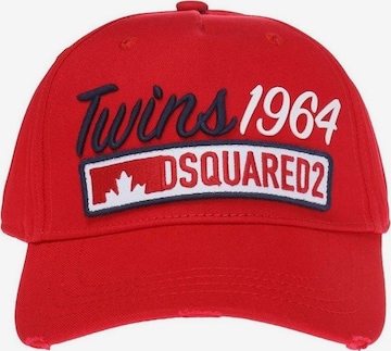 DSQUARED2 - Boné 'Baseball Cap - BCM0169' em vermelho: frente