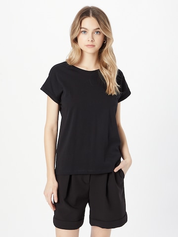 NÜMPH - Camiseta 'BEVERLY' en negro: frente