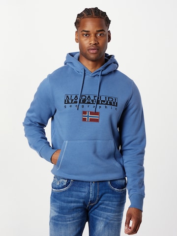 NAPAPIJRI Sweatshirt 'AYAS' in Blauw: voorkant