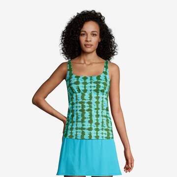 Lands‘ End Tankini Top in Green: front