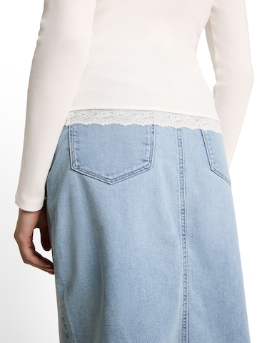 TOM TAILOR DENIM Тениска в бяло