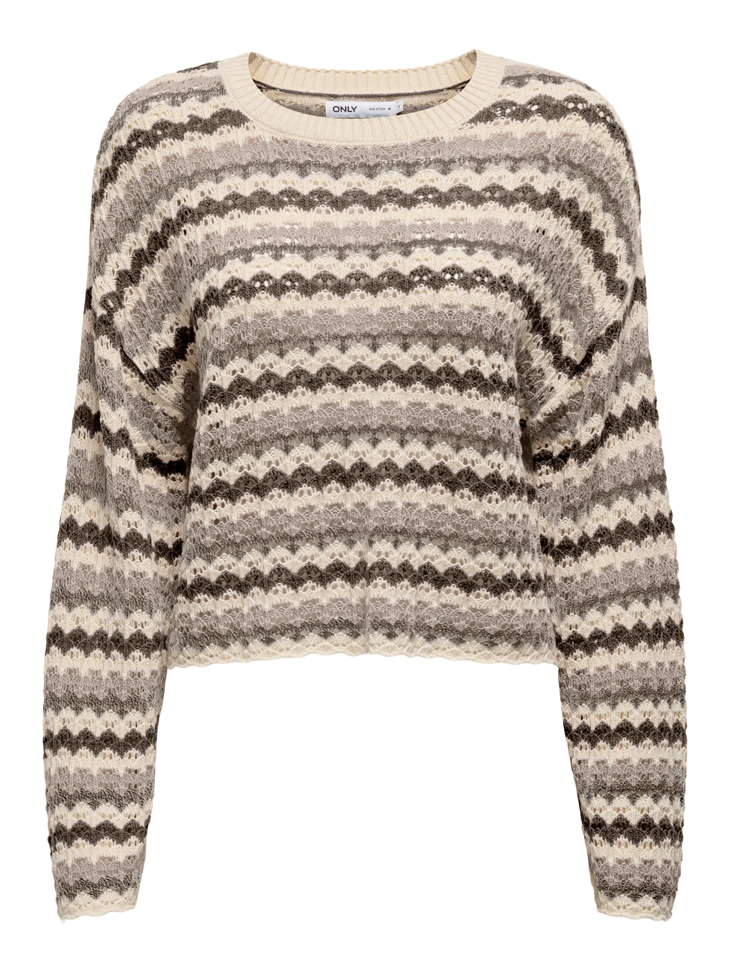 Pull-over 'ONLASA' ONLY en beige : devant