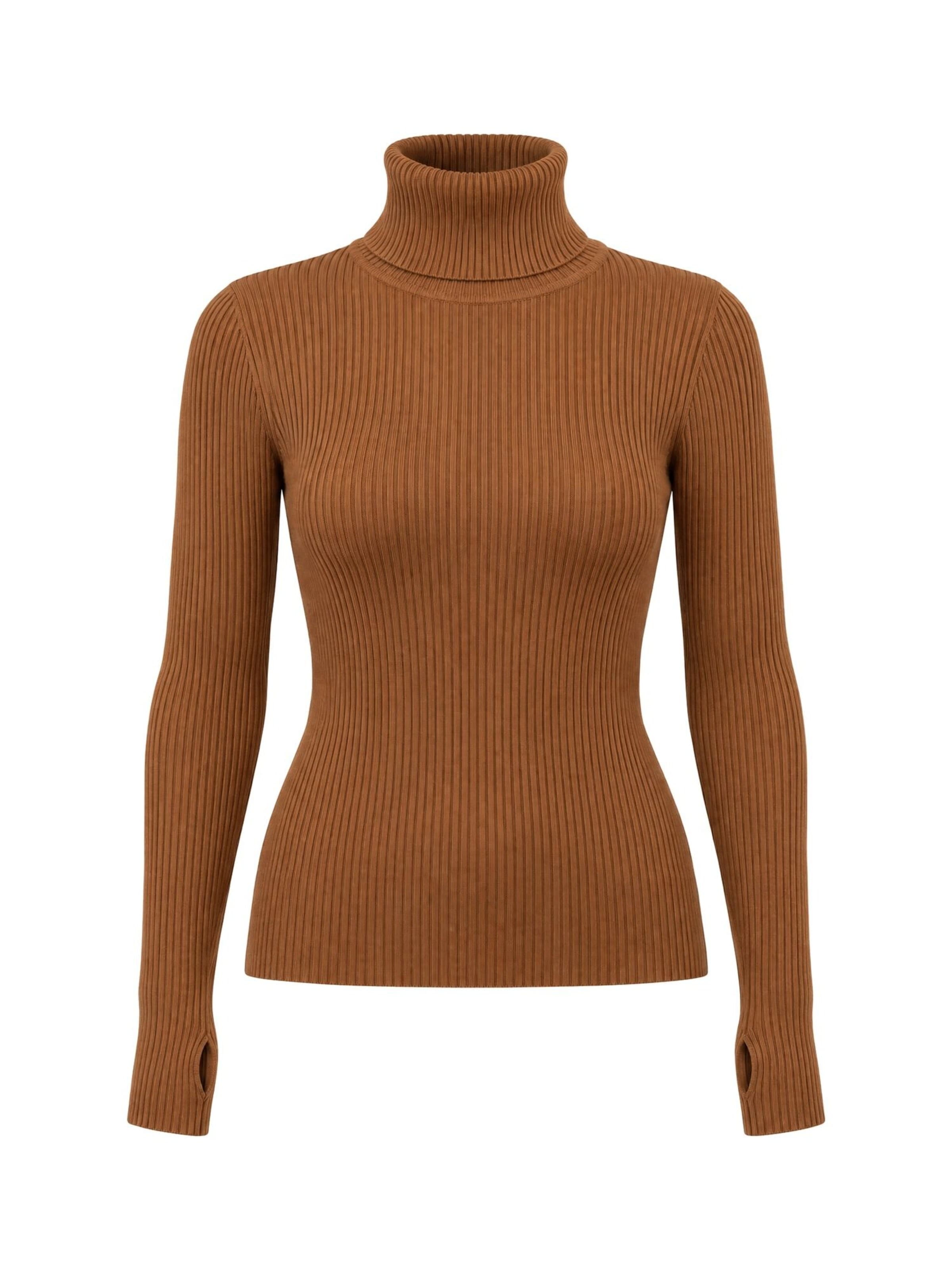 RYVAN Svetr 'Pullover' – hnědá: přední strana