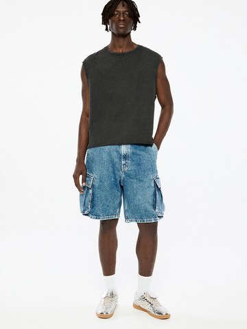 Pull&Bear Loosefit Shorts in Blau