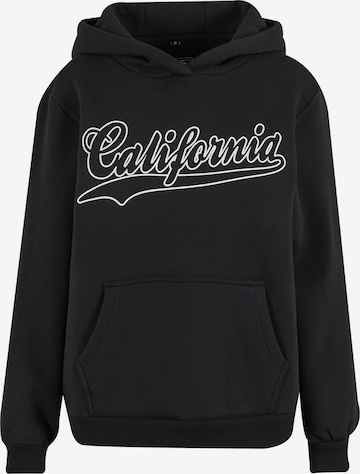 Miss Tee Sweatshirt 'California' in Schwarz: Vorderseite