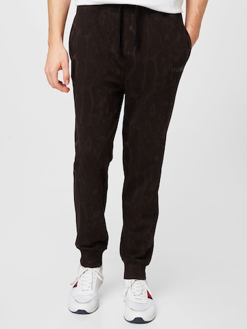 HUGO Tapered Broek 'Danther' in Bruin: voorkant