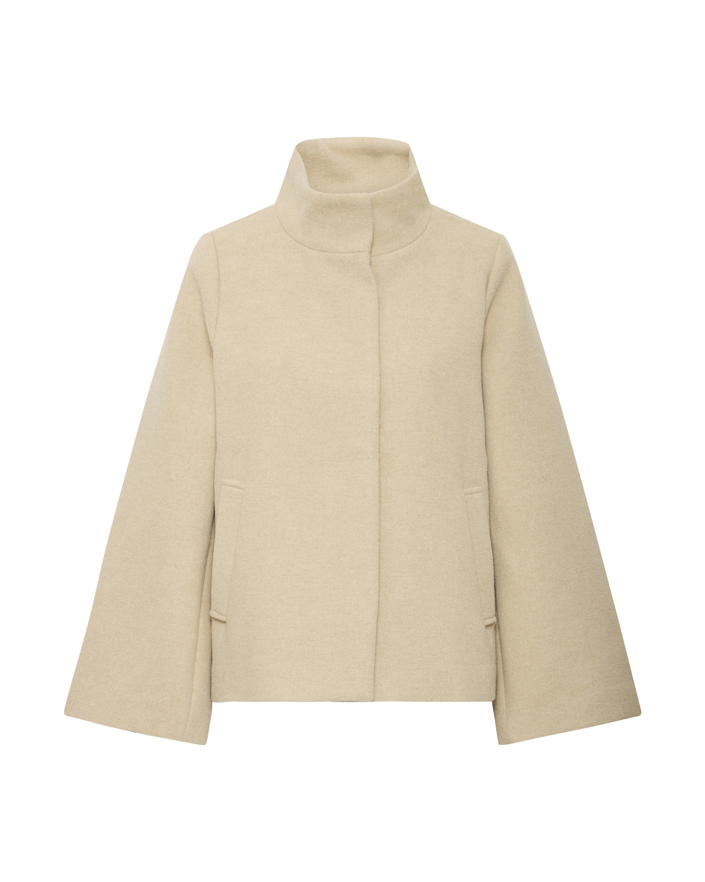 Fransa Between-Season Jacket in Beige: front