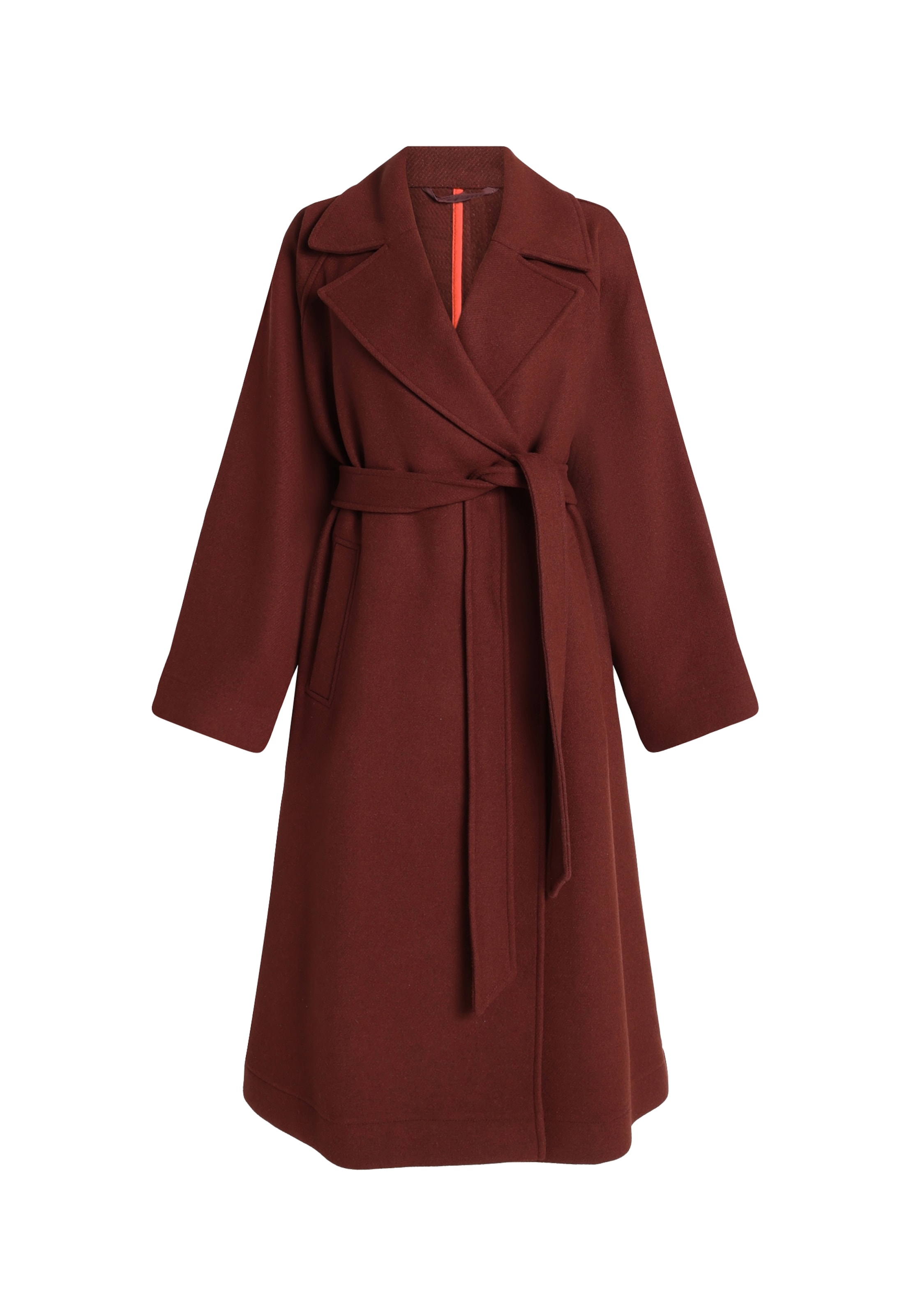HUGO Between-seasons coat 'Makira-1' in Brown: front