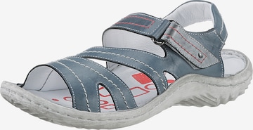 KRISBUT T-Bar Sandals in Blue: front