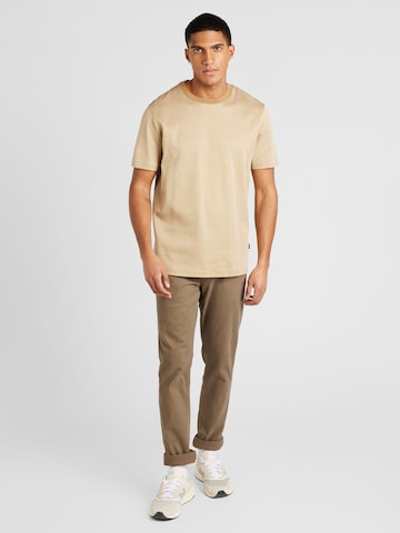 T-Shirt 'Tiburt 426' BOSS en beige