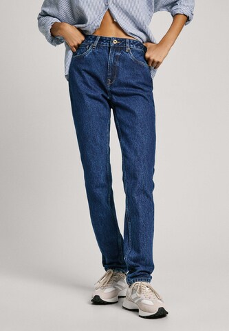 Pepe Jeans Tapered Jeans in Blauw: voorkant