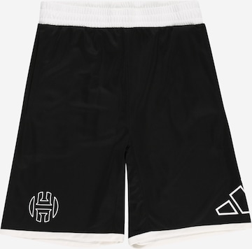 ADIDAS PERFORMANCE Workout Pants 'Harden' in Black: front