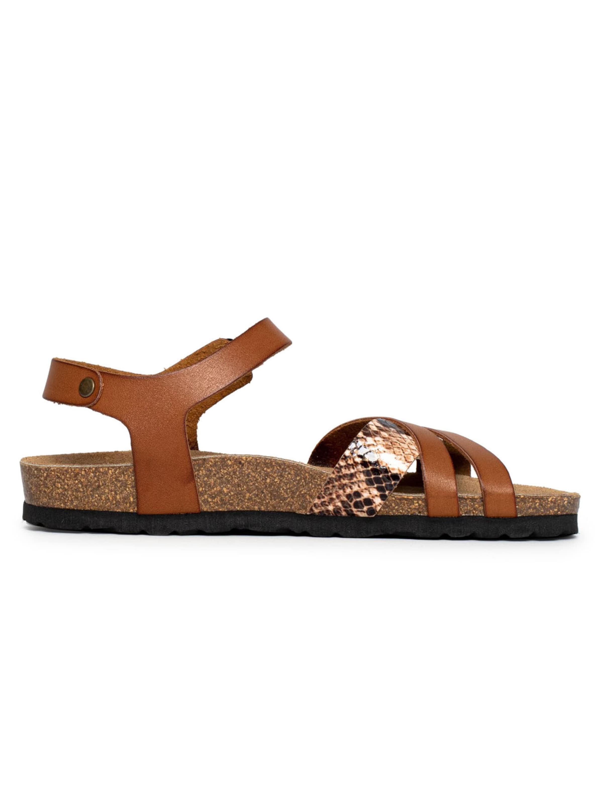 Bayton - Sandalias con hebilla 'Denia' en marrón