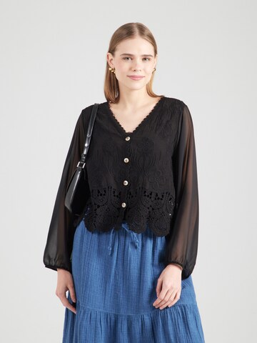 Camicia da donna 'Al44mina' di Hailys in nero: frontale