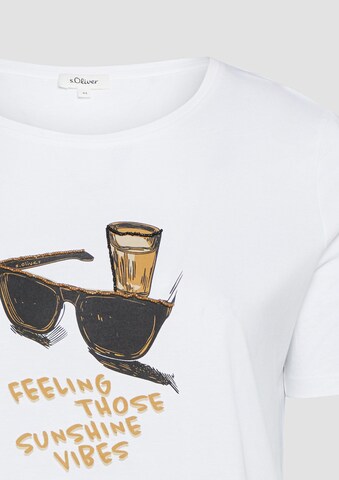 T-shirt s.Oliver en blanc