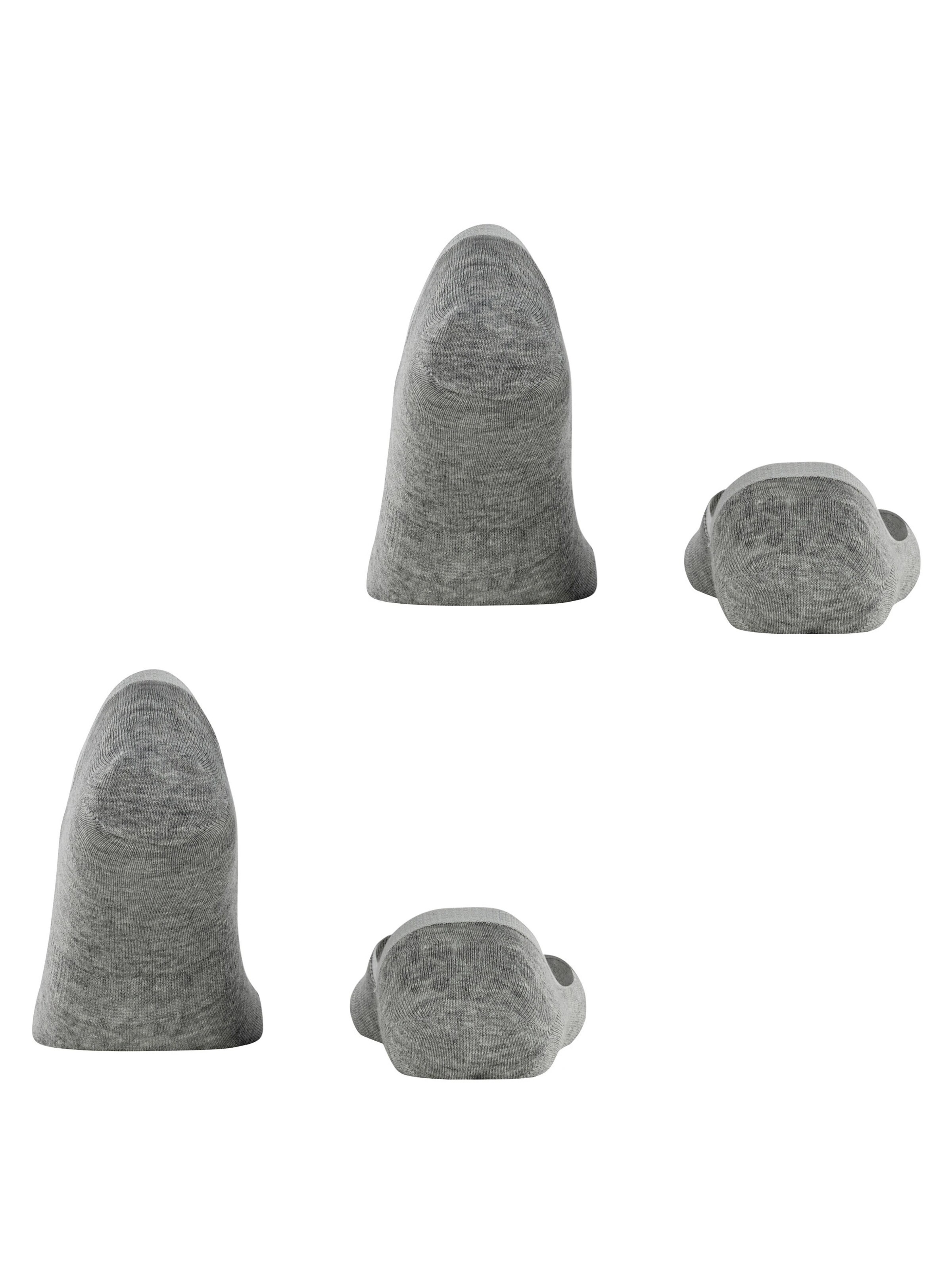 BURLINGTON Ankle Socks 'Everyday 2-Pack' in Grey