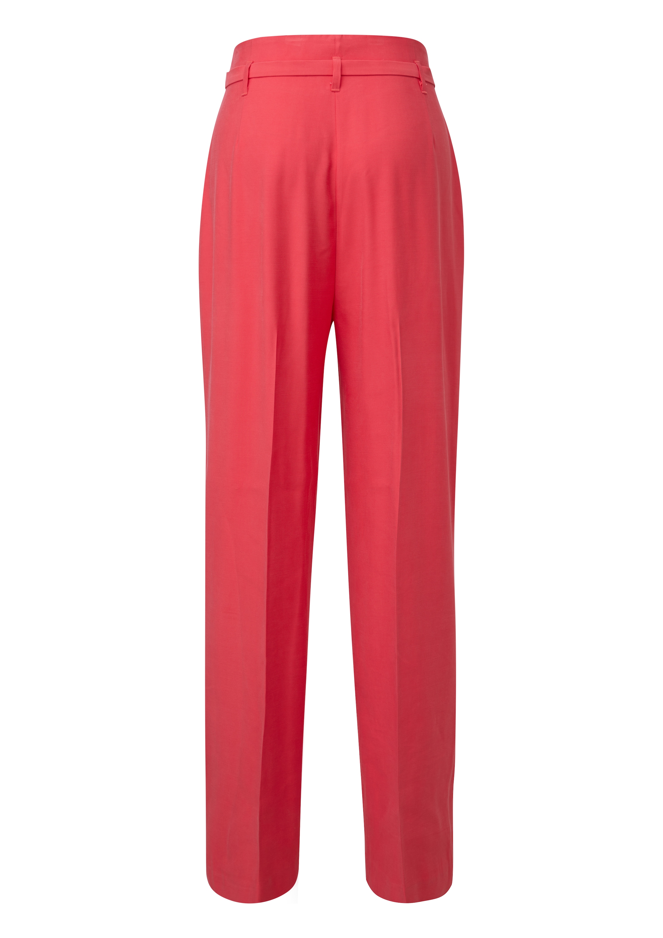 Wide Leg Pantalon à plis COMMA en rouge : derrière