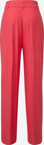 COMMA Wide leg Pleat-Front Pants in Red: back