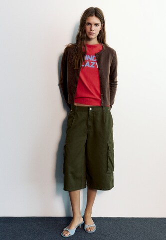 Pull&Bear Gebreid vest in Bruin