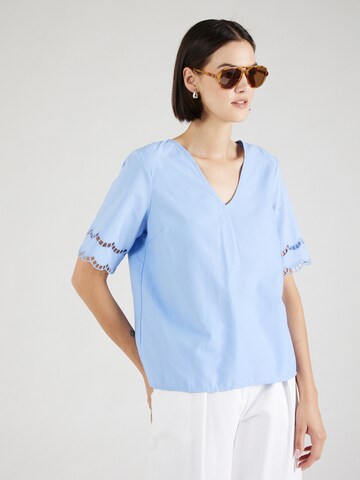 PIECES Bluse 'PCSara' i blå: forside