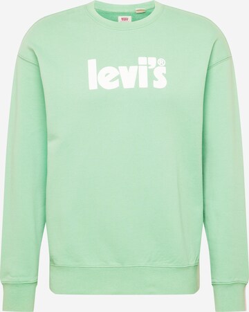 LEVI'S ® Sweatshirt 'Relaxd Graphic Crew' in Green: front