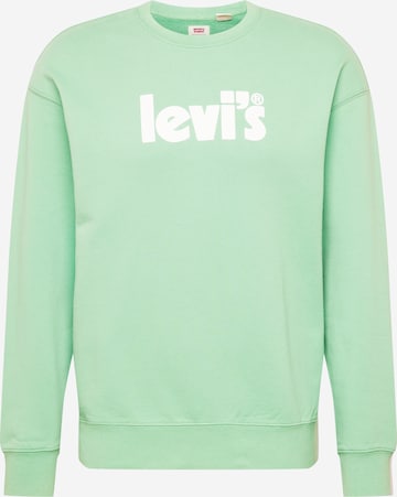 LEVI'S ® Sweatshirt 'Relaxd Graphic Crew' in Grün: predná strana