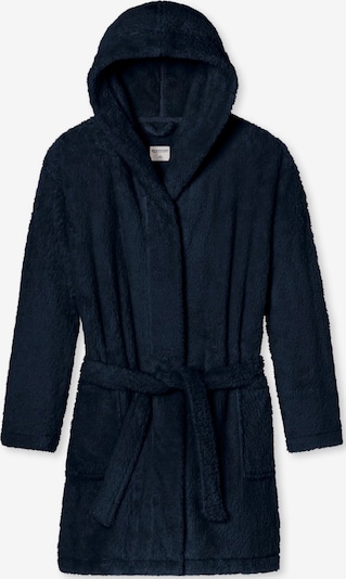 SCHIESSER Bademantel lang 'Teddy Fleece' in S in dunkelblau, Produktansicht