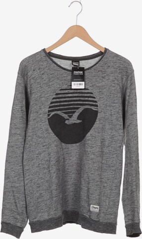 Cleptomanicx Sweatshirt & Zip-Up Hoodie in M in Grey: front