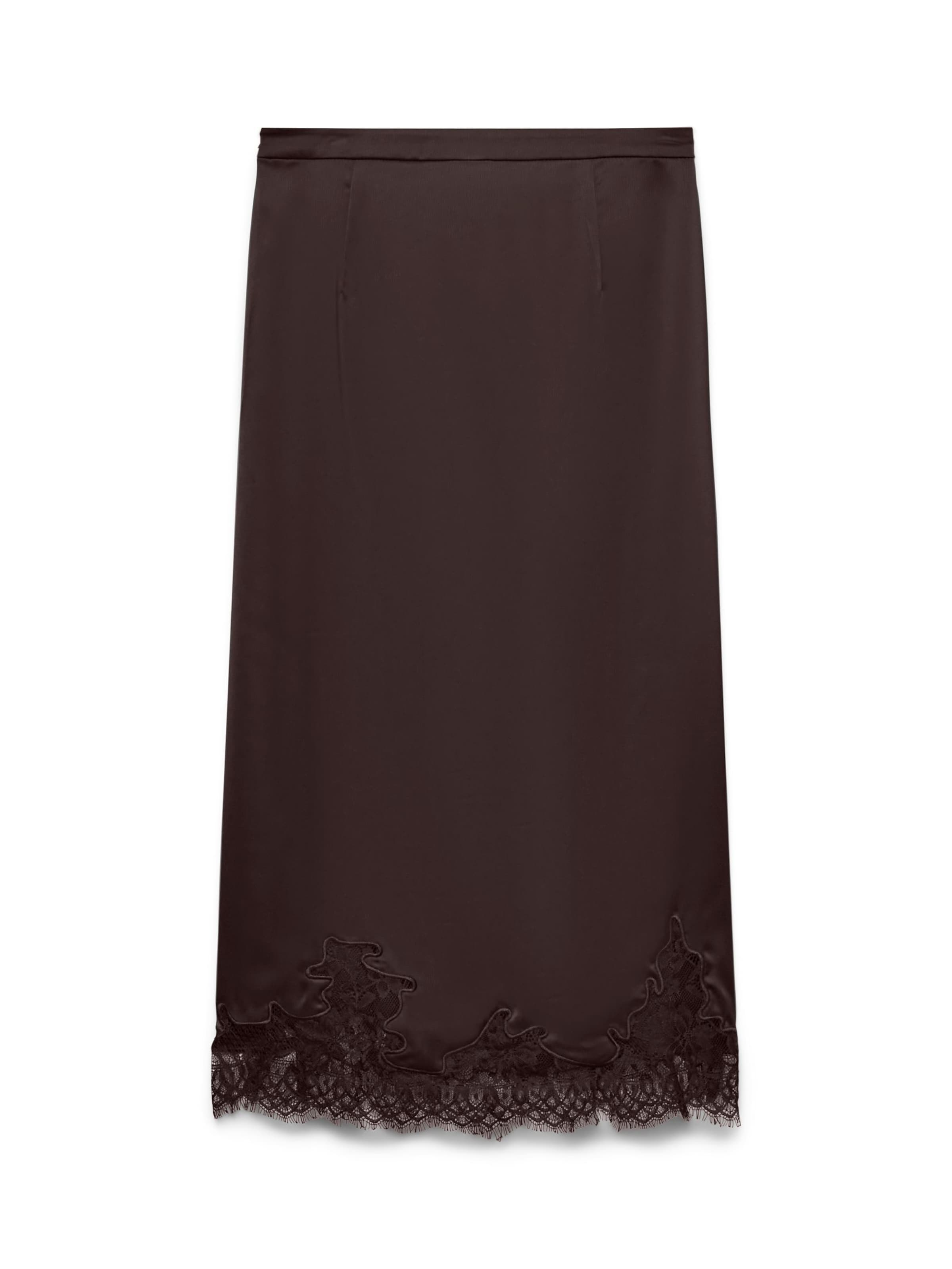 VERO MODA Jupe 'VMGinny' en marron châtaigne, Vue avec produit