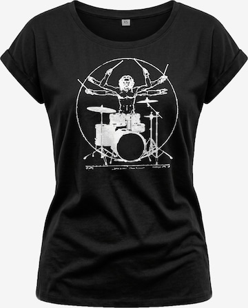 MAKAYA Shirt 'Drummer' in Schwarz: Vorderseite