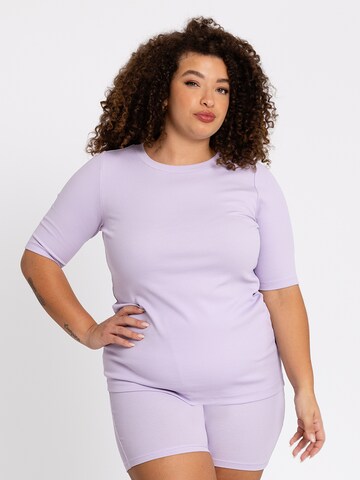 YOEK Shirt in Lila: voorkant