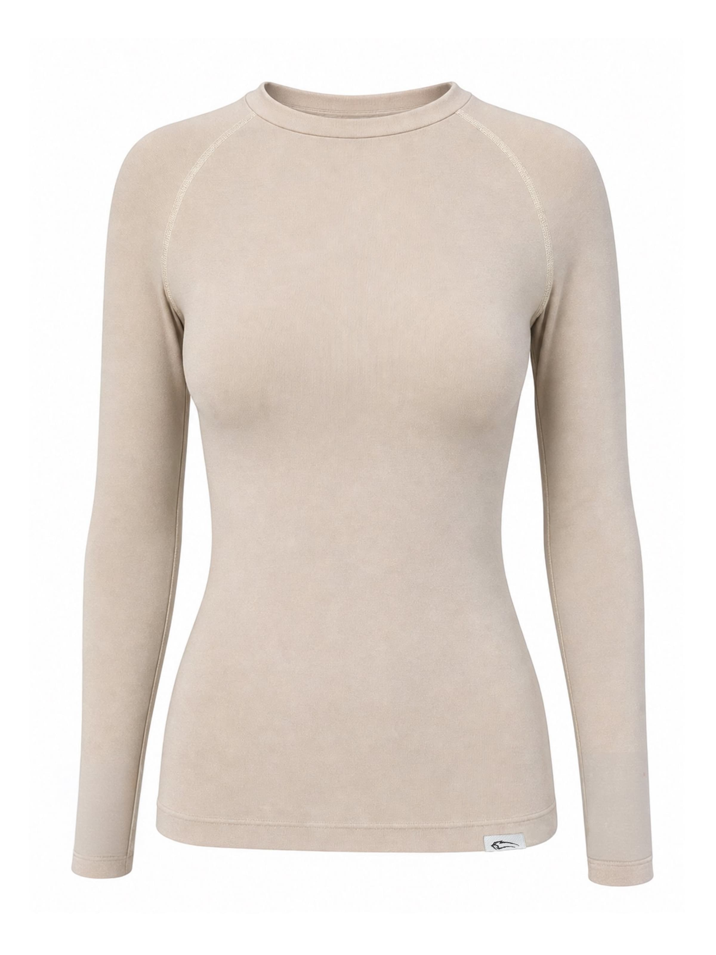 T-shirt ' Lyana ' Smilodox en beige : devant