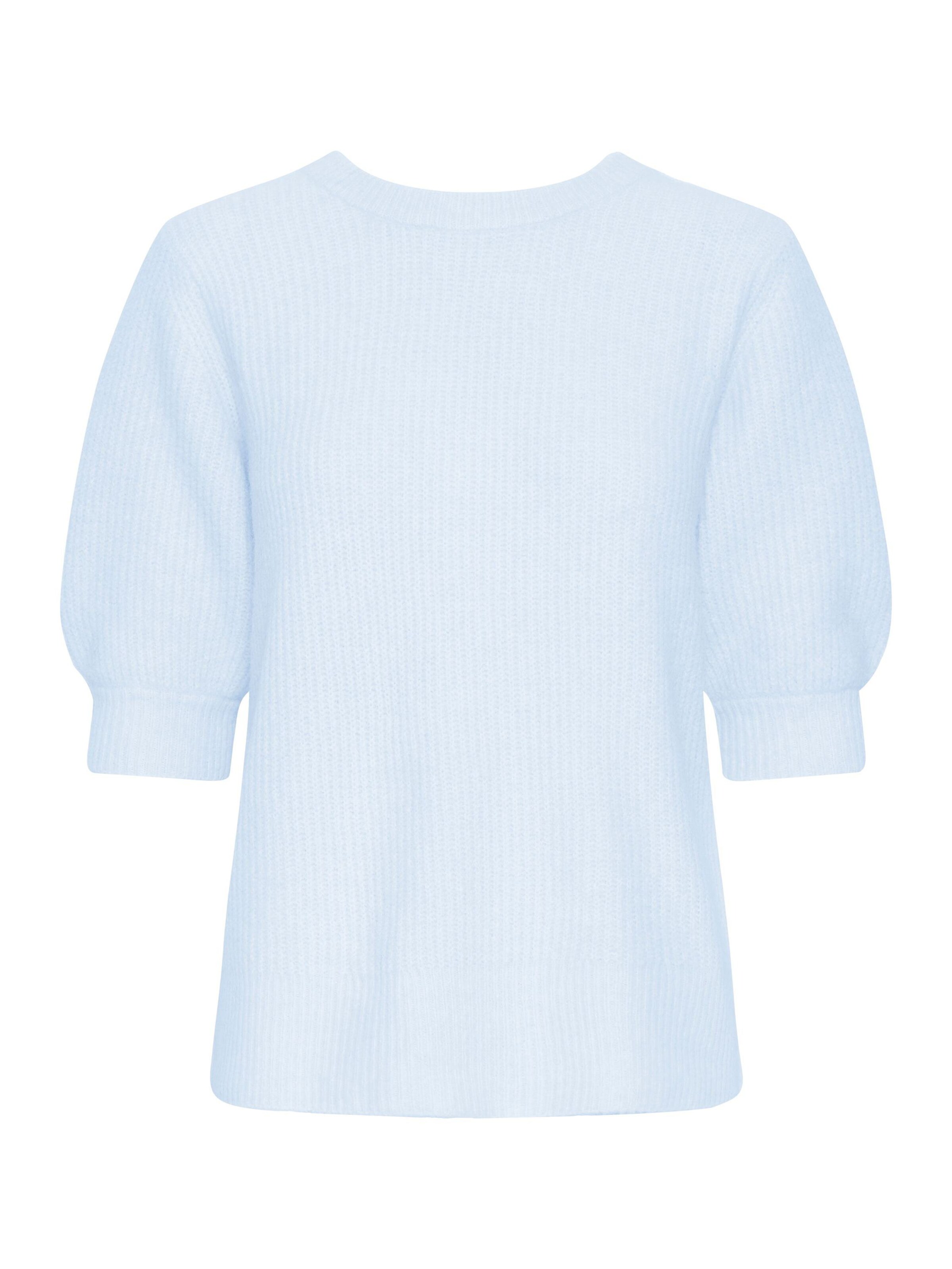 b.young Strickpullover 'BYOMEA' in Blau: Vorderseite