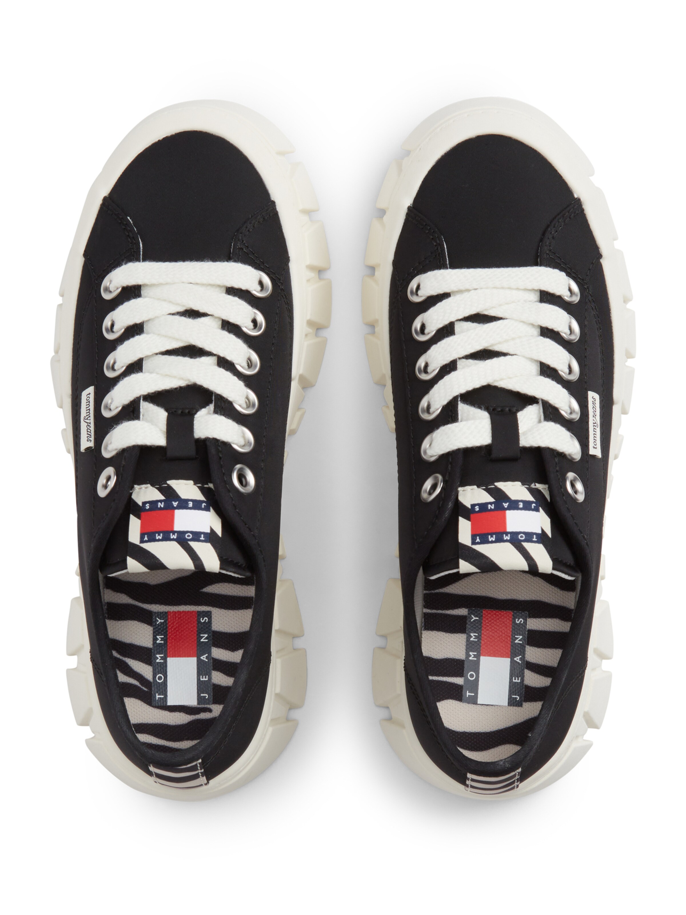 Tommy Jeans Trampki niskie 'ZEBRA' w kolorze czarny