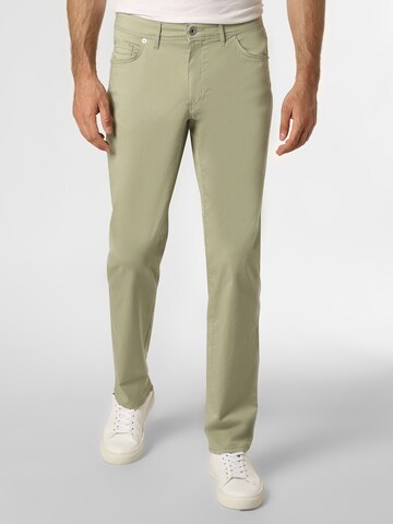BRAX Regular Trousers 'Cadiz' in Green: front