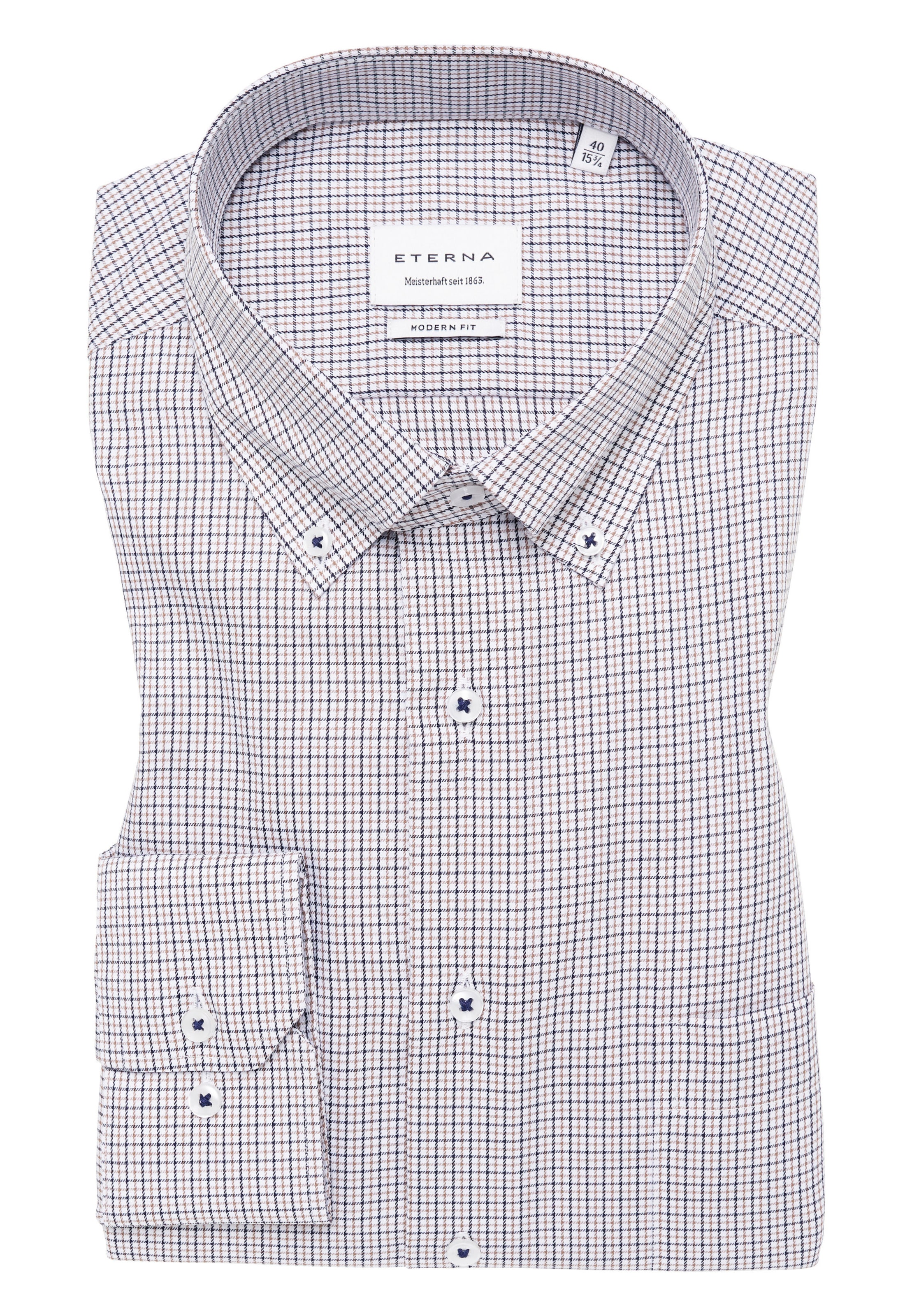 ETERNA Regular fit Business shirt in Blue