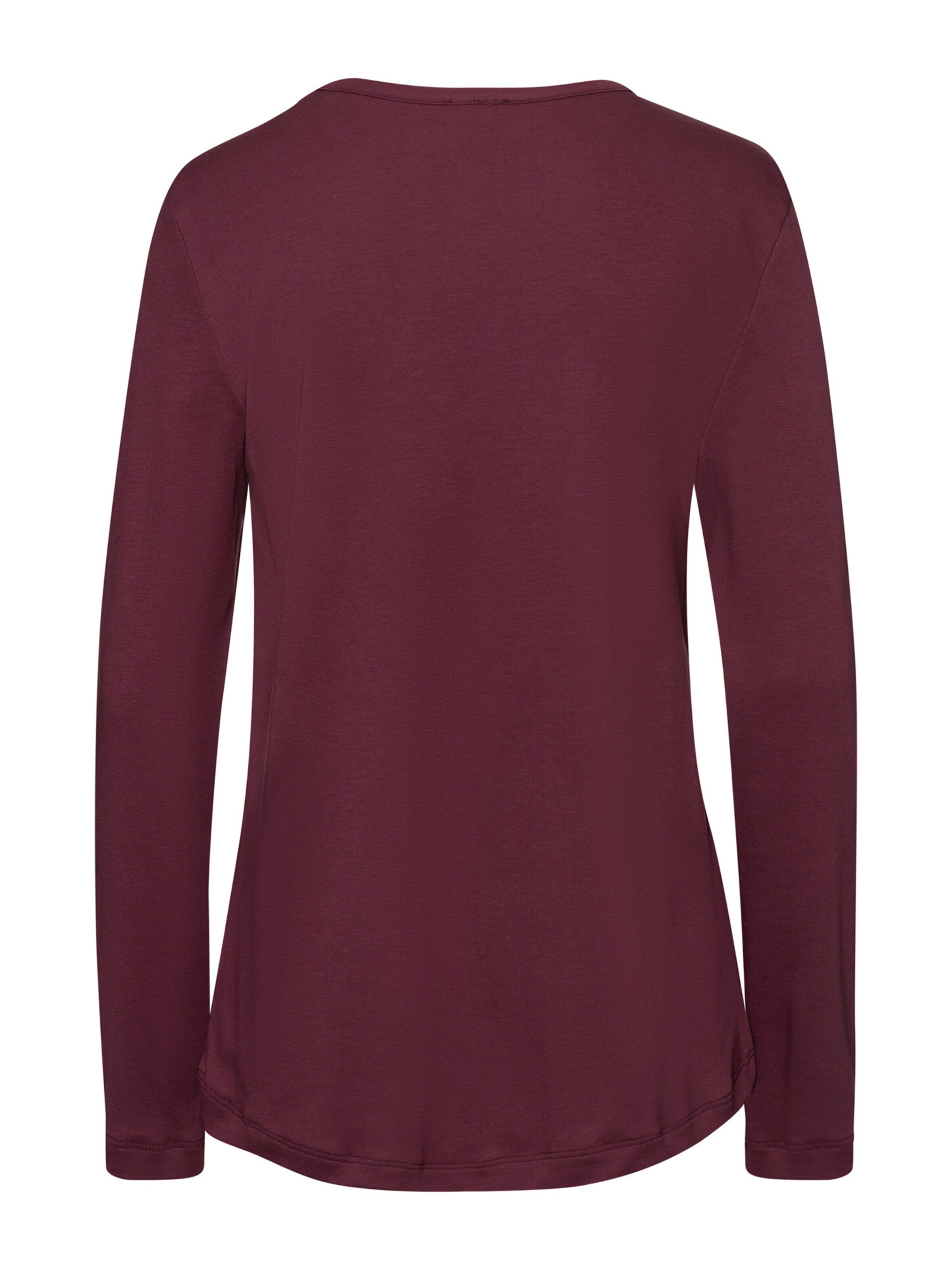 Hanro Pyjamaoberteil ' Loungy Nights ' in Rot