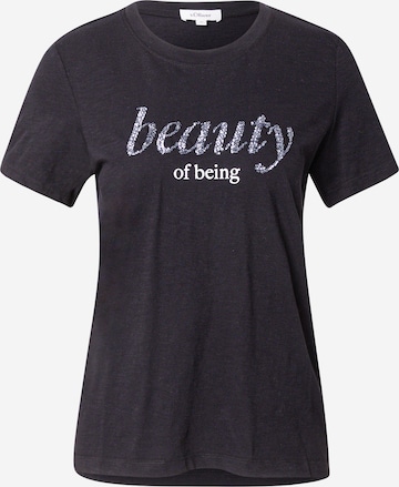 T-shirt s.Oliver en noir : devant