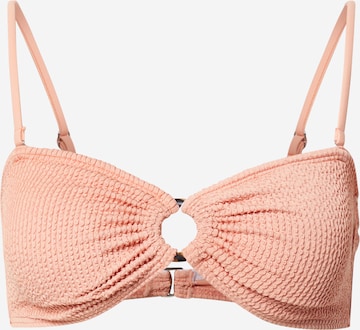 OBJECT - Bandeau Top de biquíni em rosa: frente